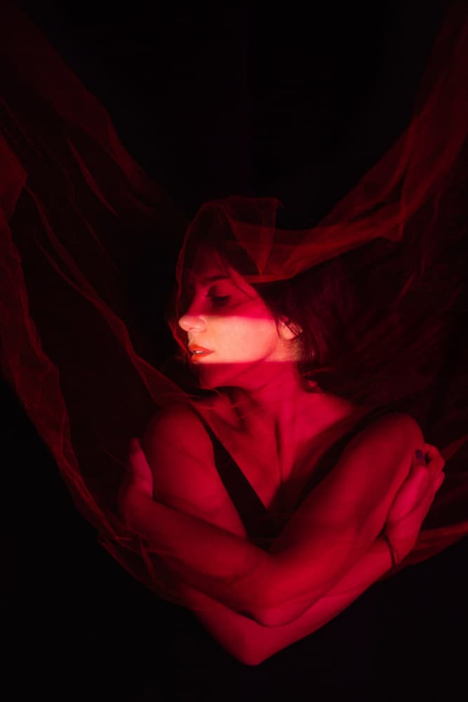 Sensual Red Embrace by M. Emre Erol — canvas wall art