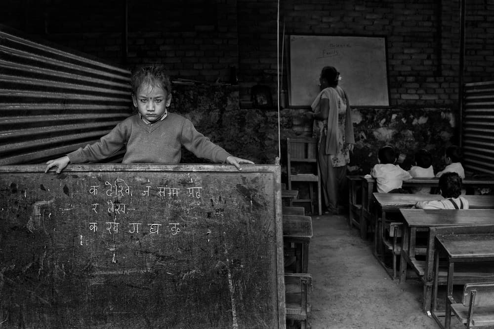 Thoughtful School Child by Haitham AL Farsi — canvas wall art