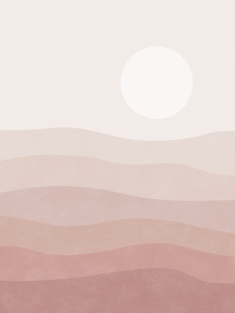 Sun Over Desert Hills by Karen Menzenbach — canvas wall art