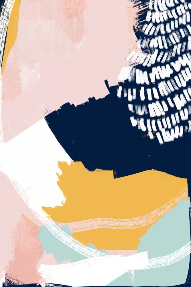Abstract Color Strokes by Jilli Darling — canvas wall art