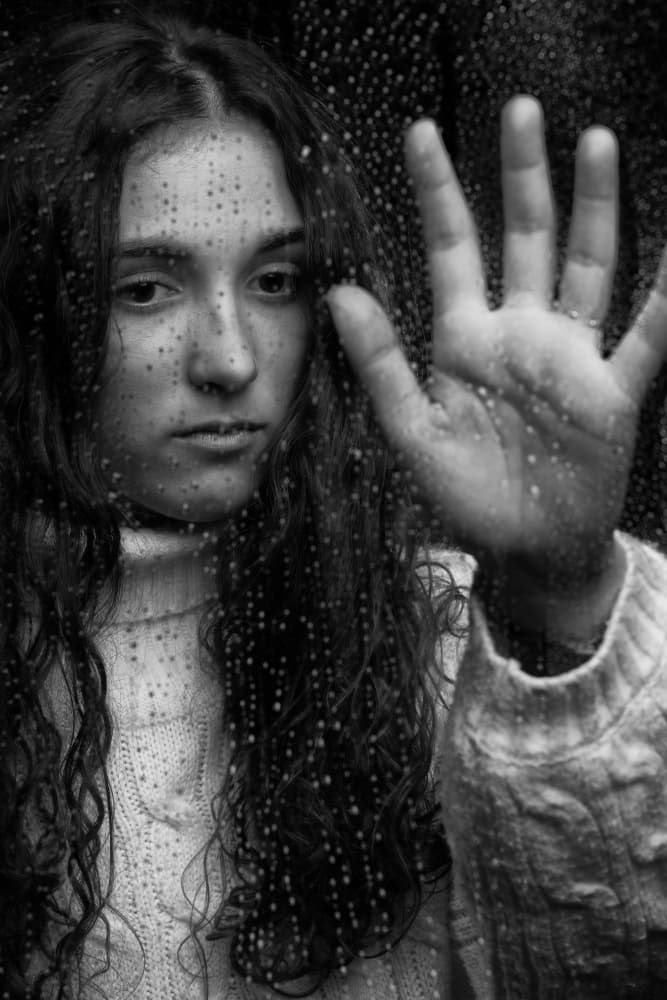 Melancholy Rainy Window by erwin hodister — canvas wall art
