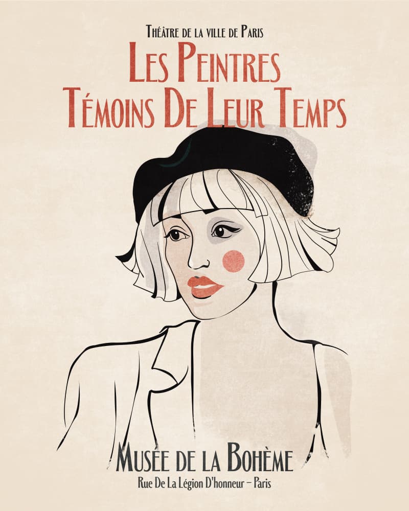Parisian Muse by Emel Tunaboylu — canvas wall art