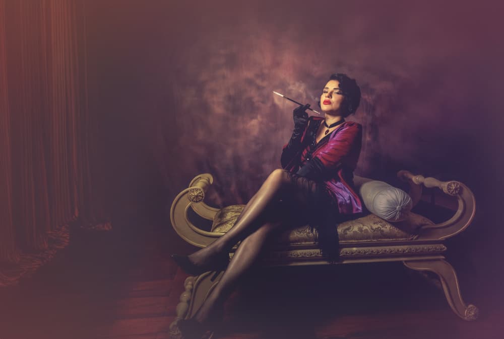 Mysterious Vintage Glamour by Sharon Levy — canvas wall art