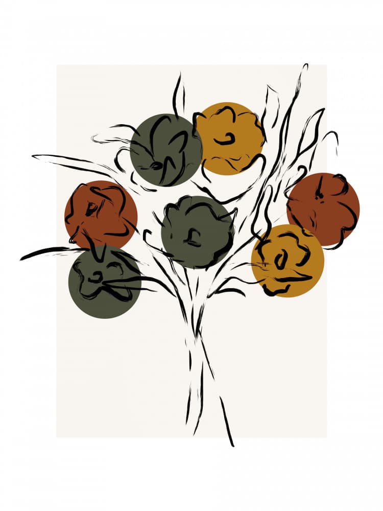 Floral Whimsy by Treechild — canvas wall art