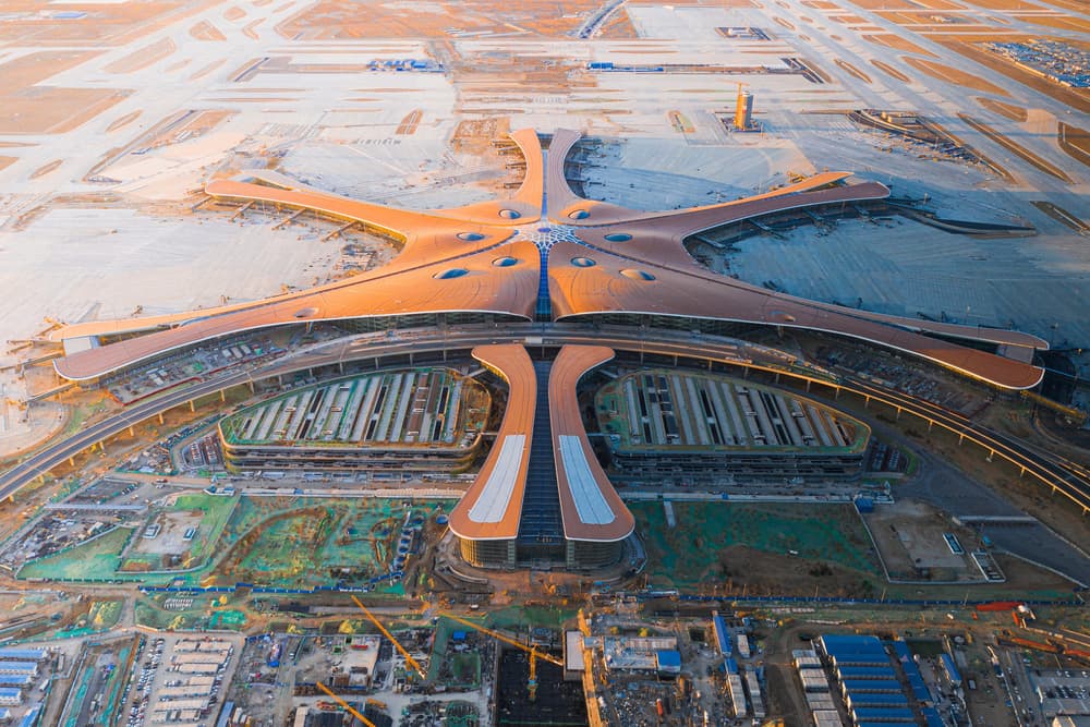 Modern Airport Hub by Simoon — canvas wall art