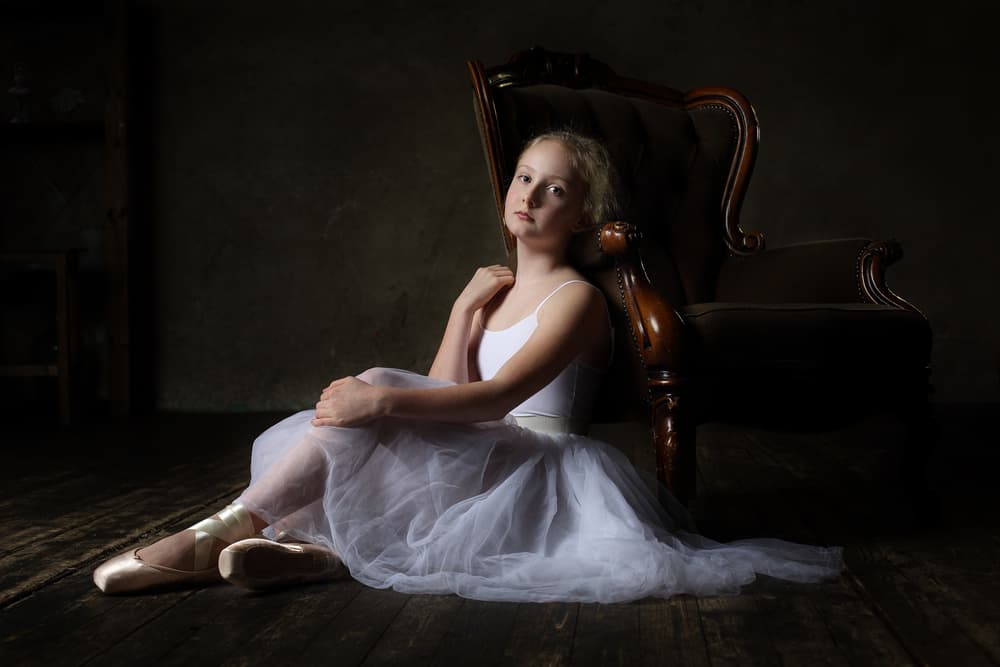 Ballerina's Quiet Grace by Victoria Glinka — canvas wall art