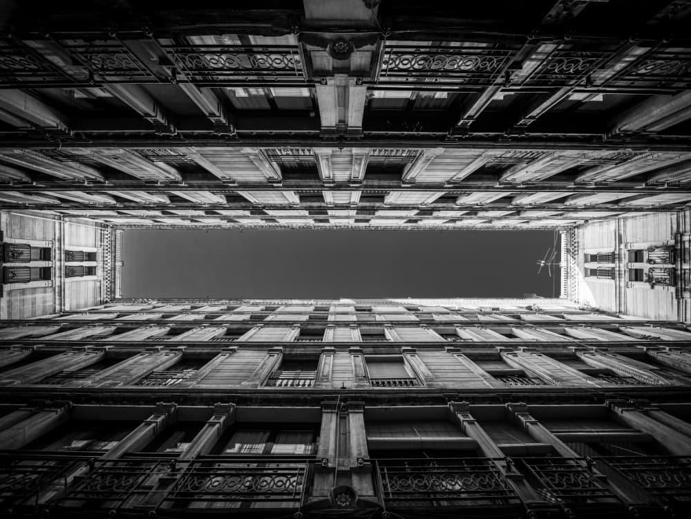 Dramatic Urban Perspective by Fernando Silveira — canvas wall art