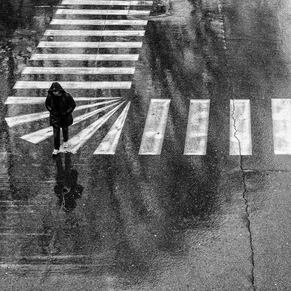 Rainy City Walk by Massimo Della Latta — canvas wall art
