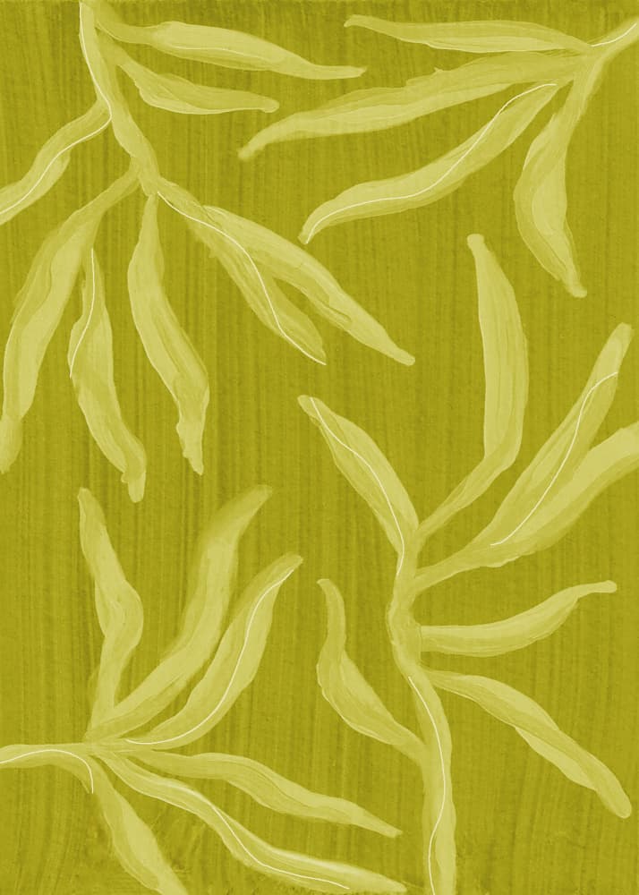 Flowing Green Botanicals by Lori Ann Folz — canvas wall art