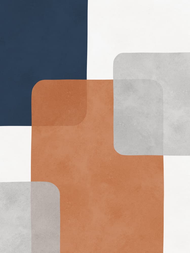 Geometric Color Blocks by Vitor Costa — canvas wall art