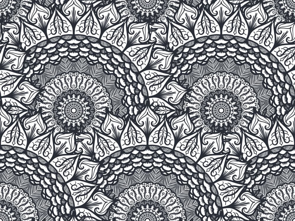 Intricate Mandala Pattern by Marika Barsrsind — canvas wall art
