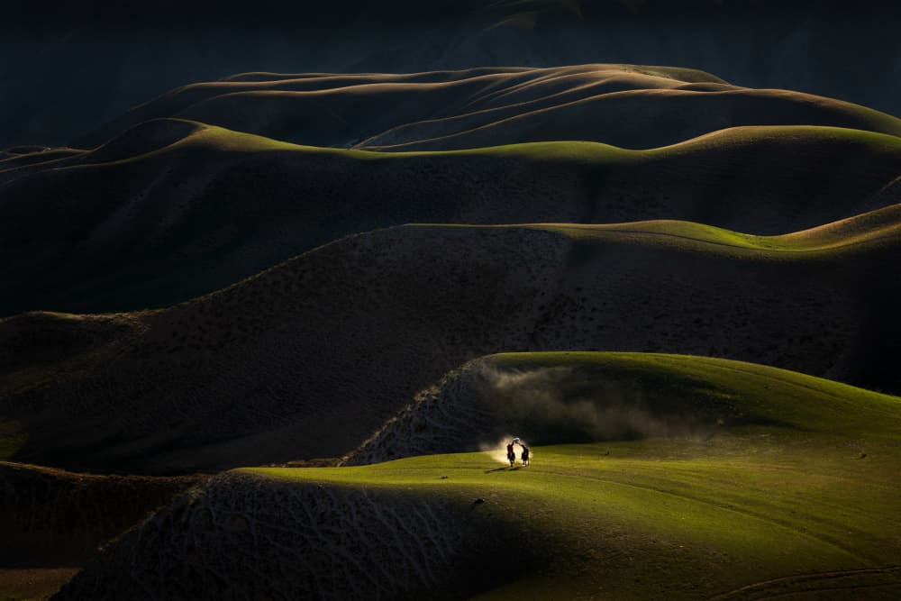 Twilight Hills Romance by Dennis Zhang — canvas wall art