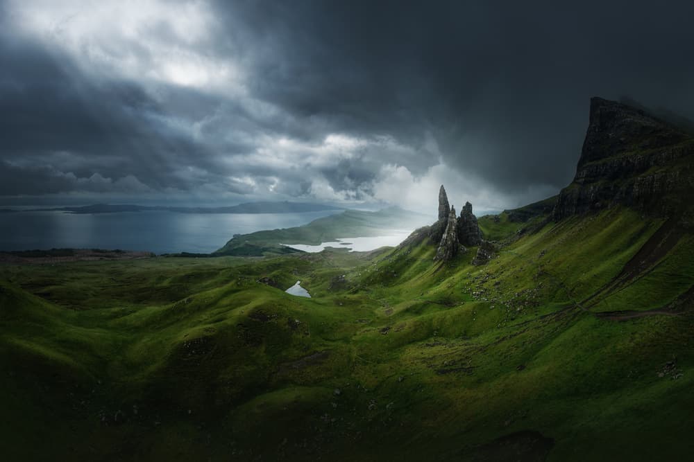 Storr Under Moody Skies by Juan Pablo de Miguel — canvas wall art