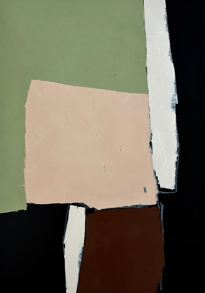 Abstract Earthy Shapes by Andrea Reichhart — canvas wall art