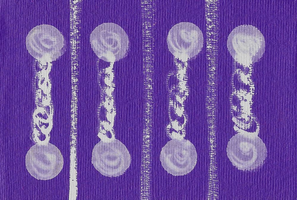 Structured Purple Pattern by Santhosh ch — canvas wall art