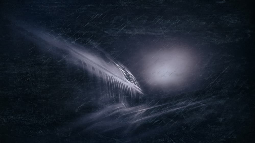 Ethereal Glowing Feather by Ute Scherhag — canvas wall art