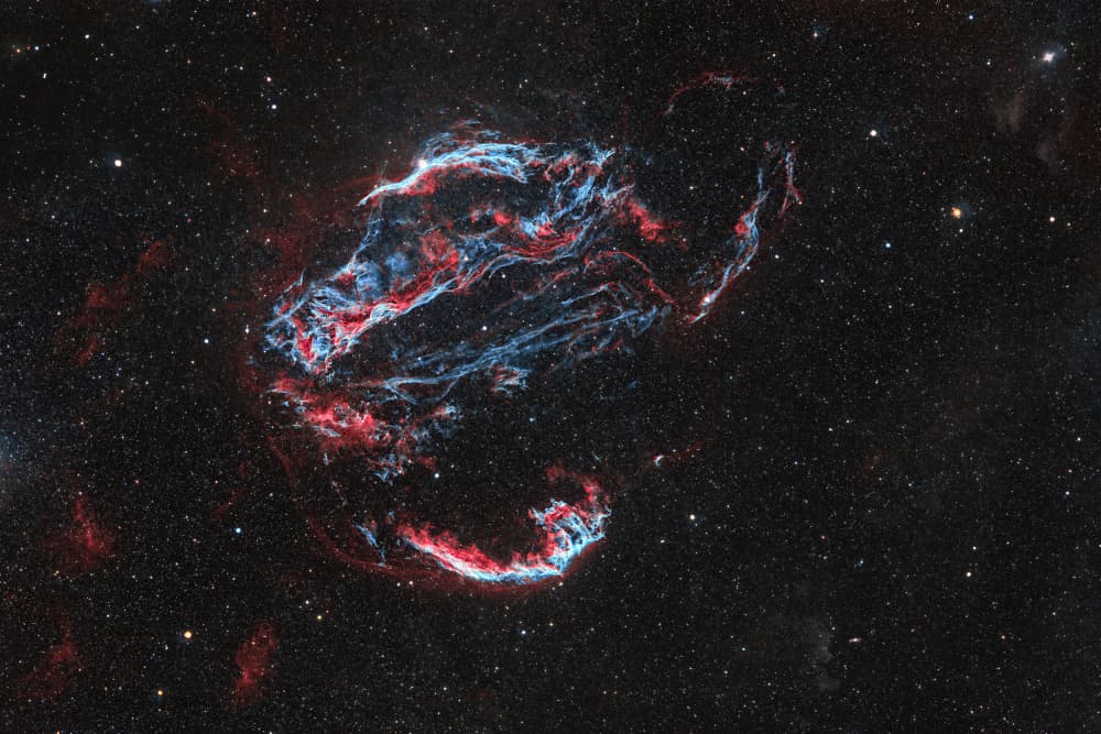 Colorful Cosmic Nebula by Arne Jansen — canvas wall art