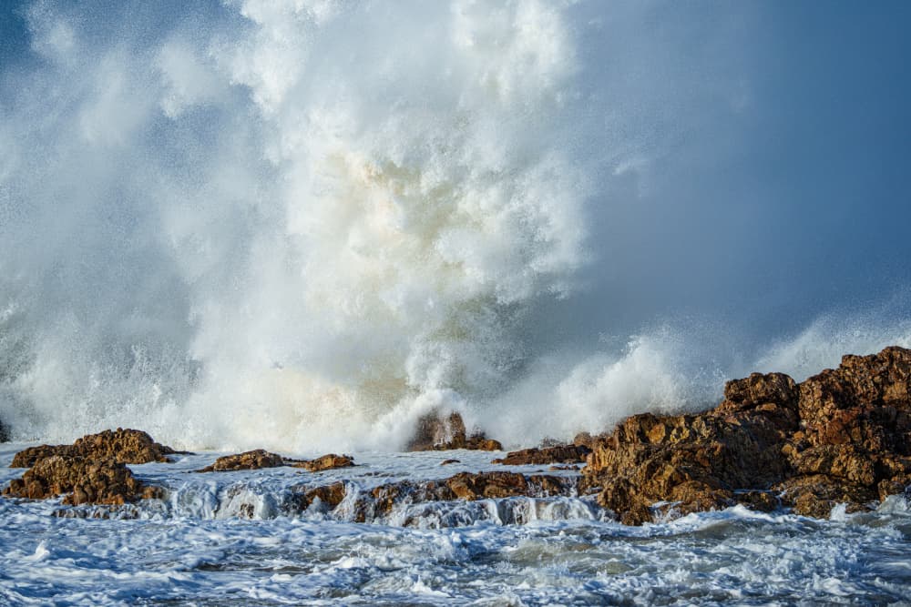 Powerful Ocean Waves Crash by Etienne Steenkamp — canvas wall art
