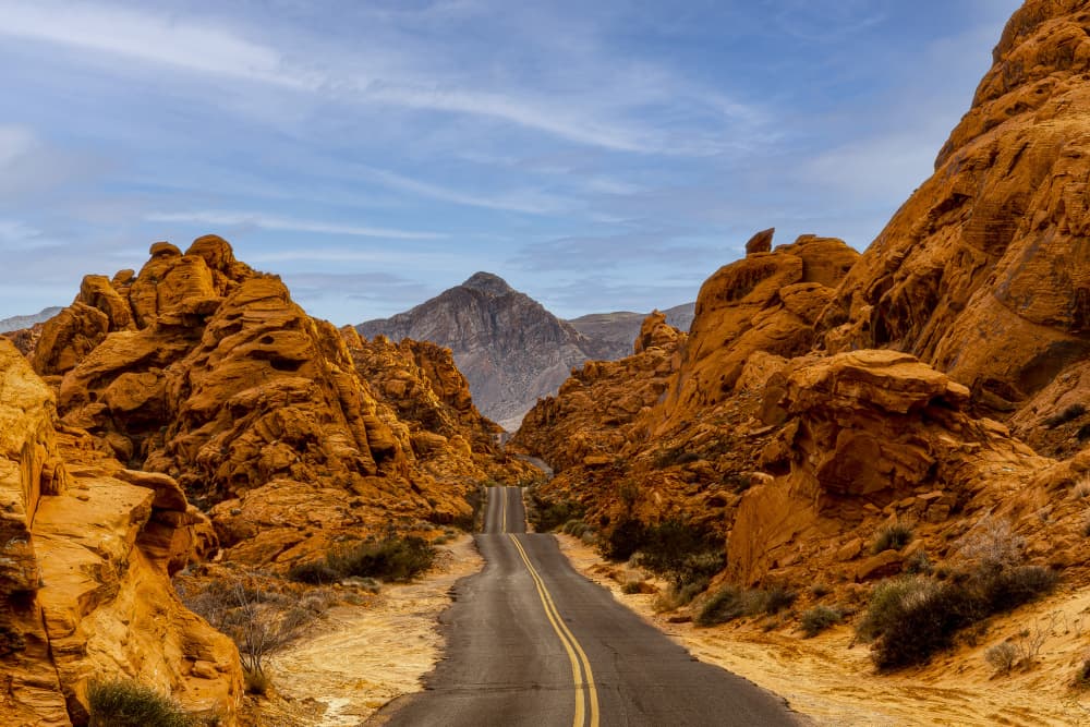Winding Red Rock Road by Rob Ryan — canvas wall art