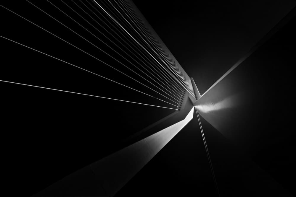 Abstract Bridge Lines by Arnd Gottschalk — canvas wall art