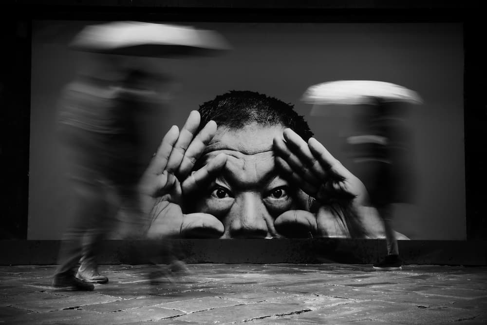 Man's Watchful Eyes by Francesco Martinelli — canvas wall art