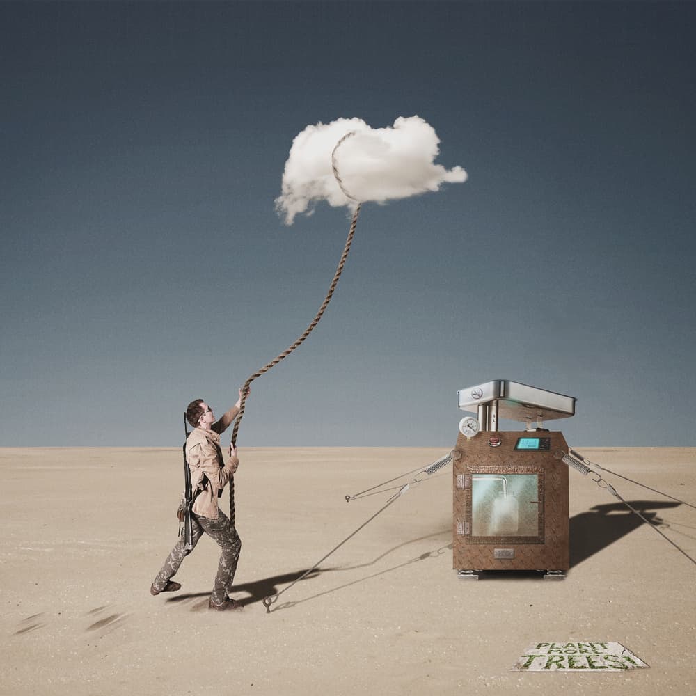 Pulling Clouds For Trees by Roland Helerand — canvas wall art