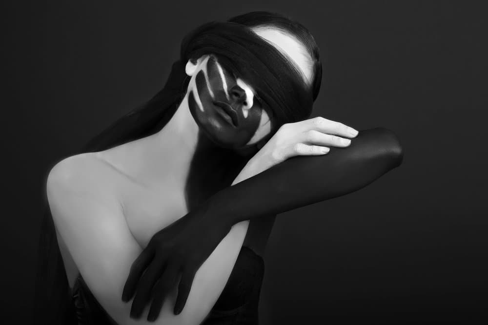 Duality Portrait Art by Lita Pratikto — canvas wall art