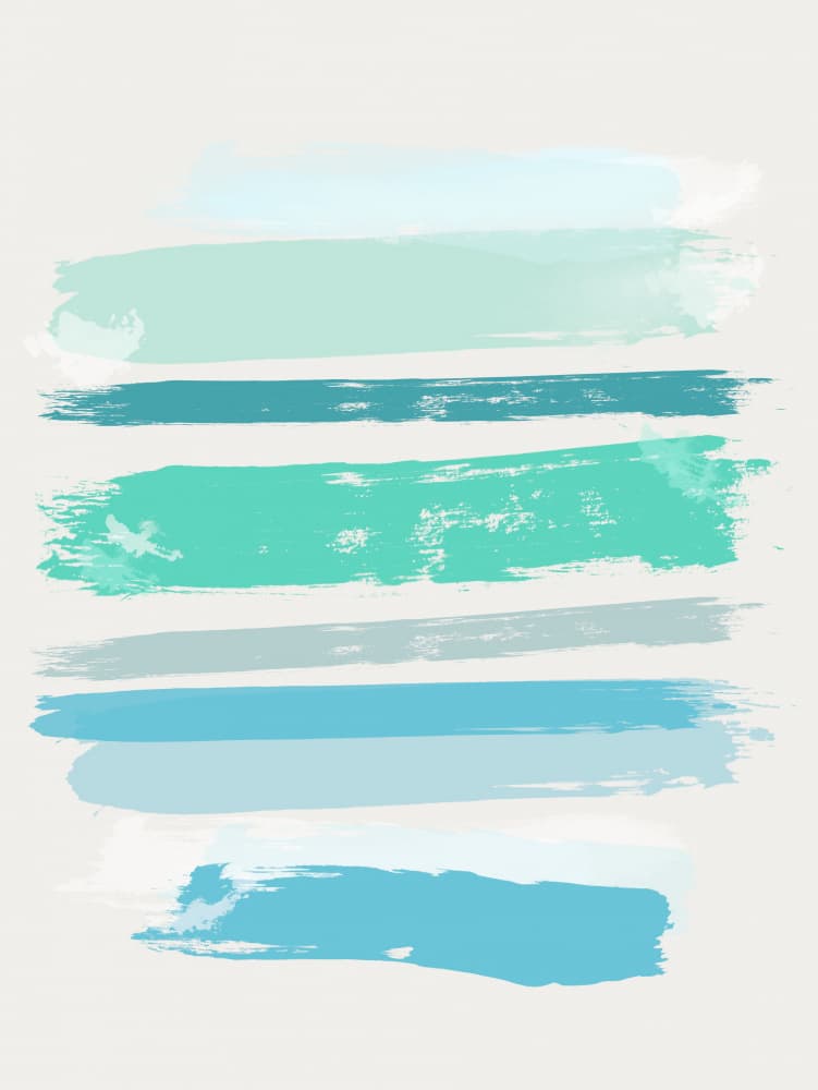 Serene Blue Green Hues by Sannel Larson — canvas wall art