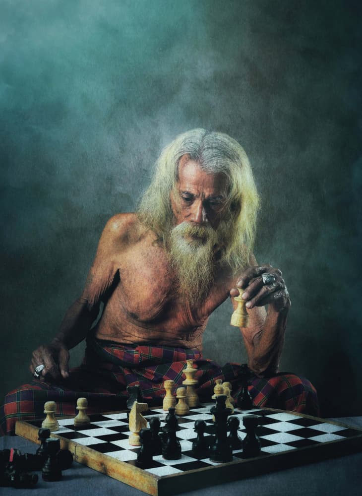 Wise Chess Player by Nick Amanda — canvas wall art