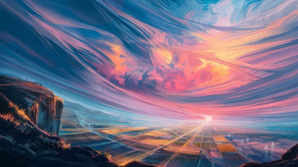 Vibrant Sky Horizon by Alena Aenami — canvas wall art