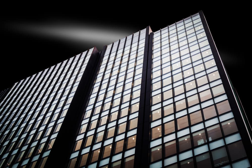 Modern Glass Skyscraper by Luigi Greco — canvas wall art