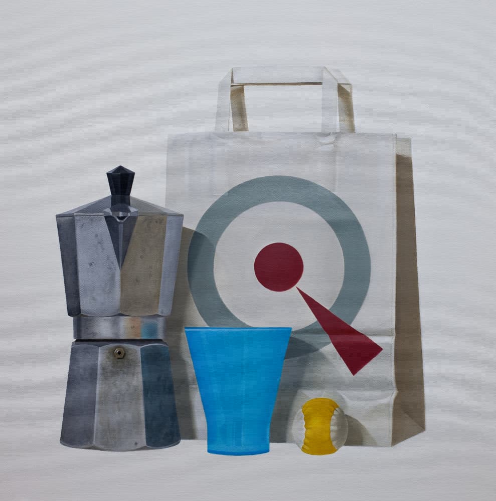 Modern Coffee Still Life by Ildefonso Martín — canvas wall art