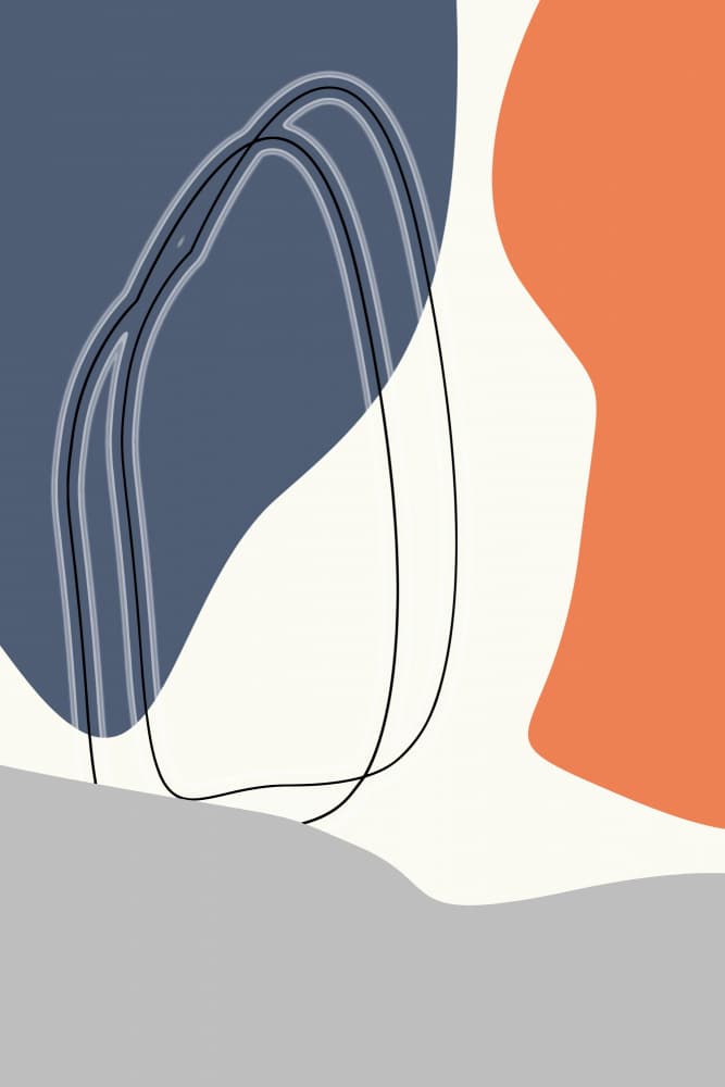 Muted Organic Shapes by Vesuvik Designs — canvas wall art