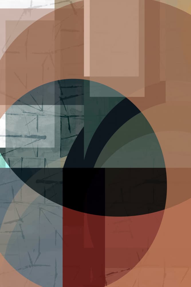 Modern Geometric Layers by cartissi — canvas wall art