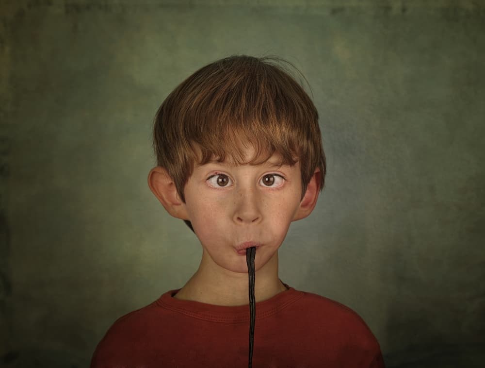 Silly Boy Portrait by Monika Vanhercke — canvas wall art