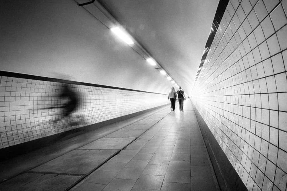 Urban Tunnel Flow by Bruno Flour — canvas wall art