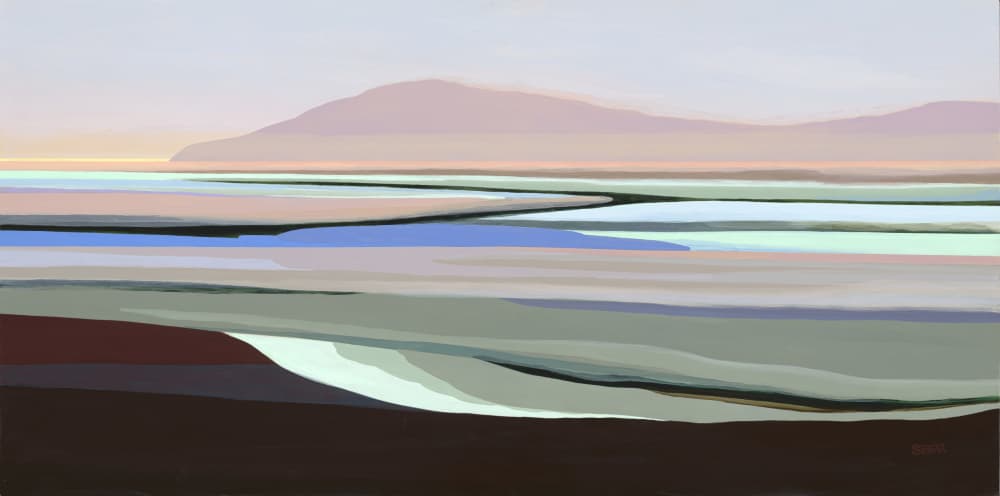 Muted Abstract Landscape by Angela Seear — canvas wall art