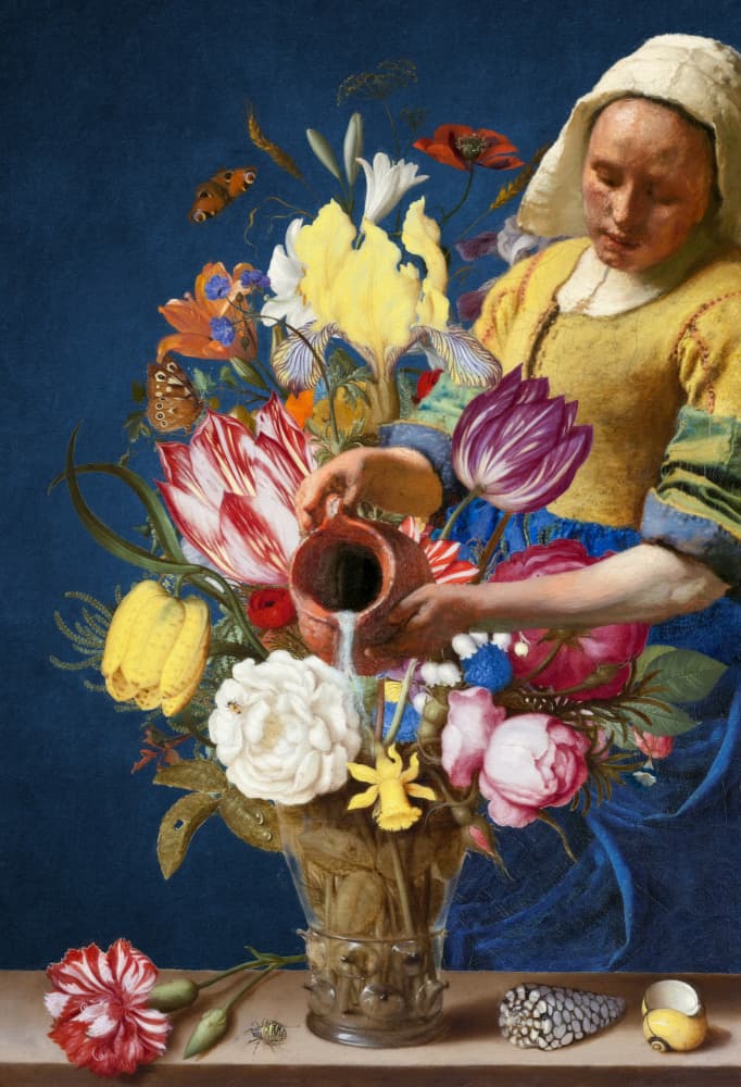 Dutch Woman Floral Bounty