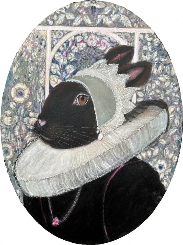Regal Rabbit Portrait