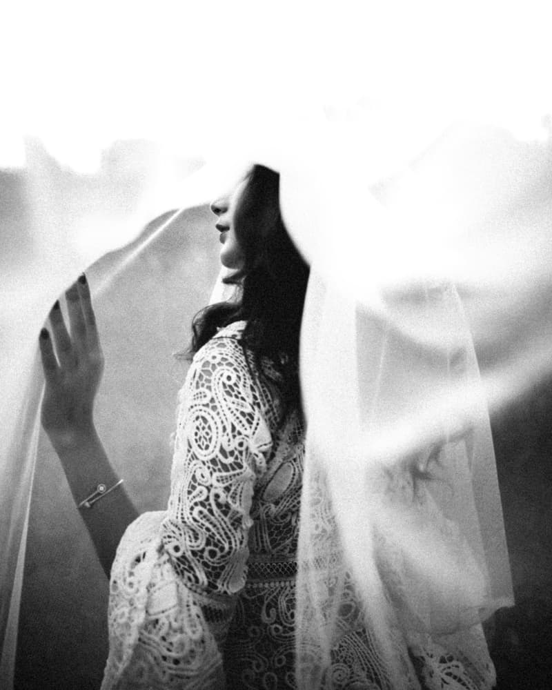 Ethereal Bridal Portrait by Abr Abe — canvas wall art