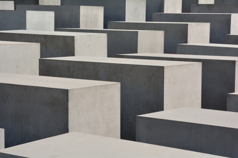 Geometric Concrete Shadows by Harald Schüll — canvas wall art