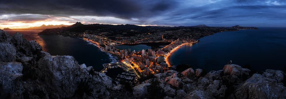 Calp after sunset by Andrei Ionut Dascalu — canvas wall art