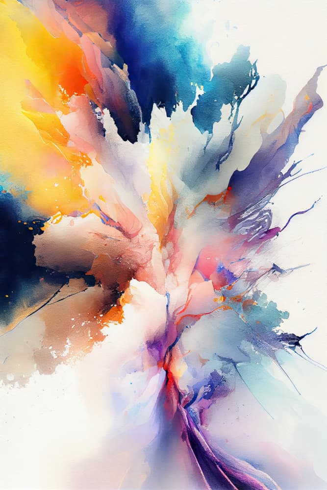 Vibrant Color Burst by Mauro — canvas wall art