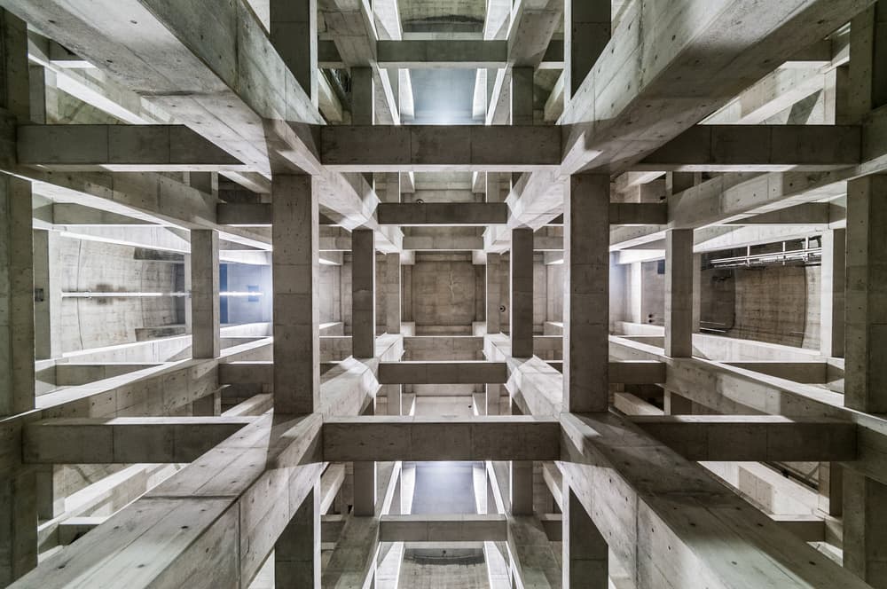 Brutalist Concrete Framework by Kobayashi Tetsurou — canvas wall art