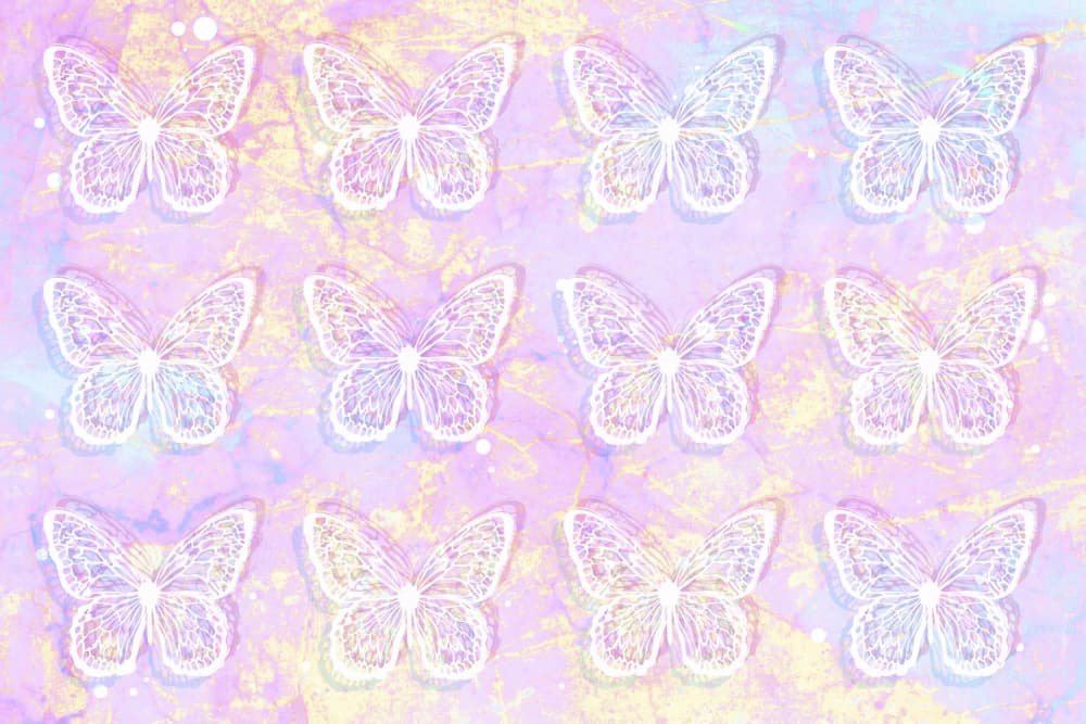Pastel Dream Butterflies by Martina — canvas wall art