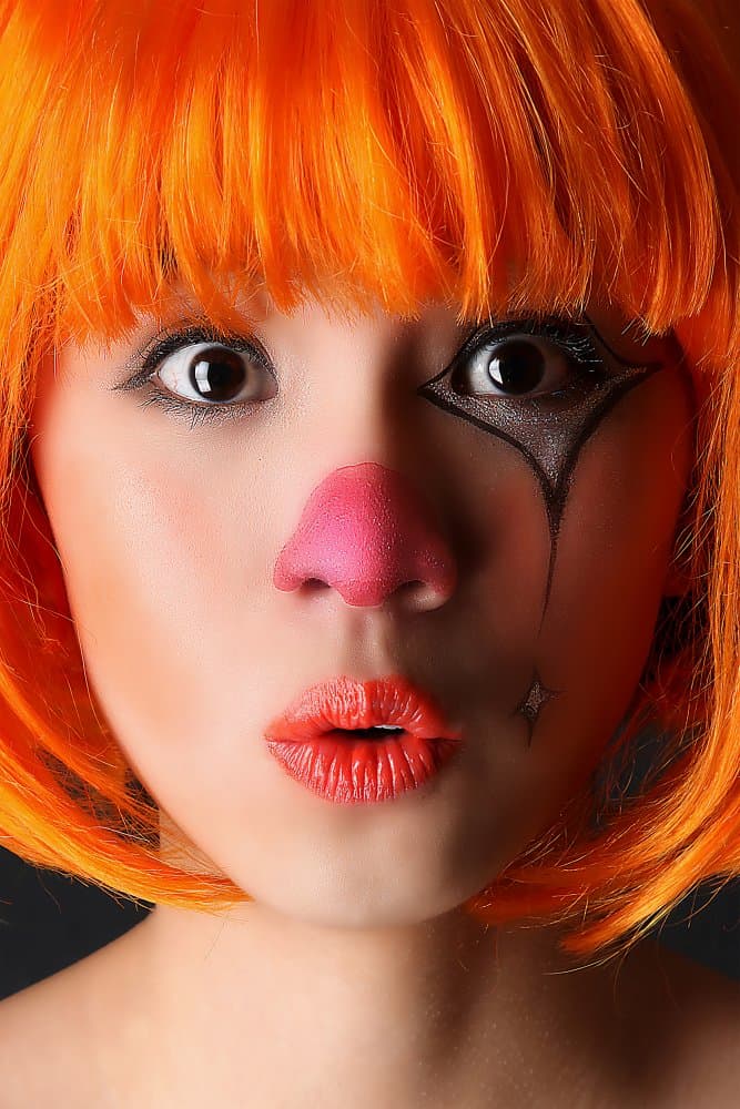 Whimsical Orange Clown by David McCracken — canvas wall art
