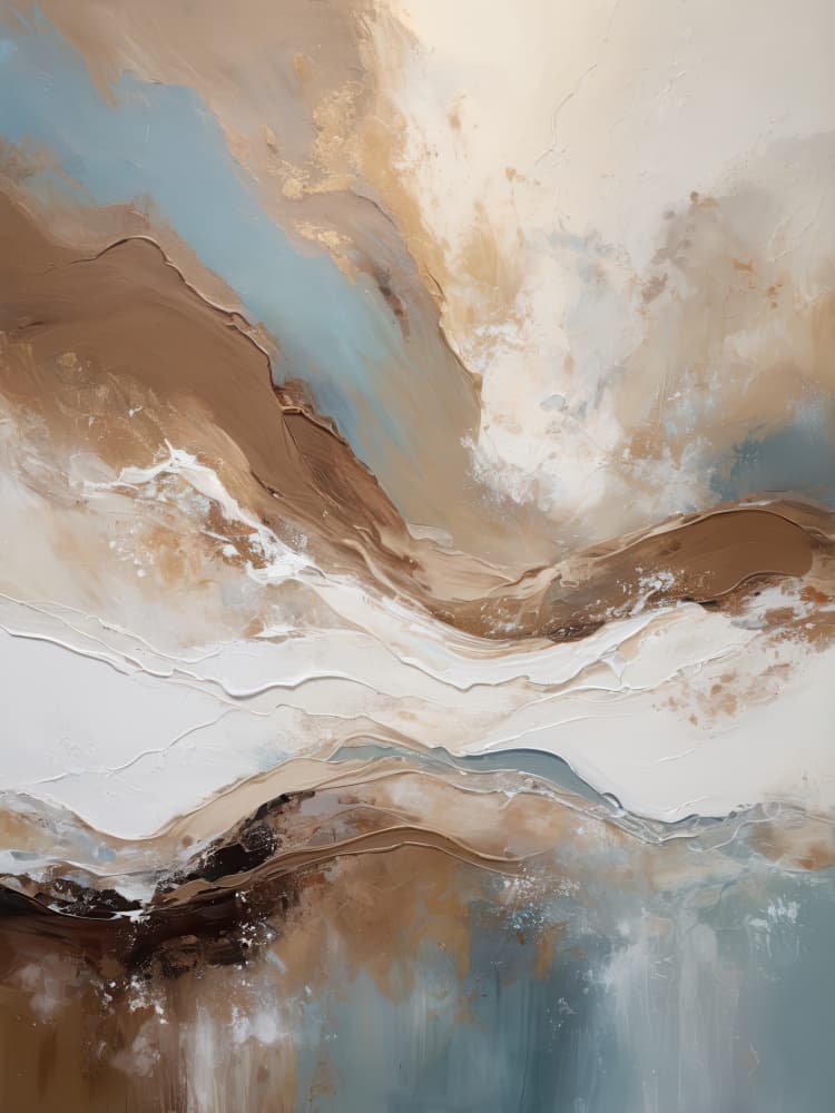 Abstract Mountain River by Alpenglow Workshop — canvas wall art
