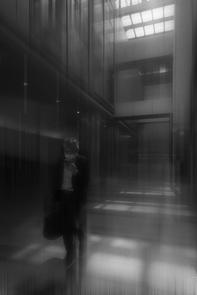 Corporate Man Motion by HISASHI ISHIKAWA — canvas wall art