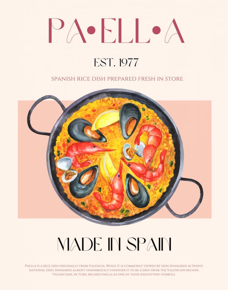 Paella Delight by Nazma Khokhar — canvas wall art