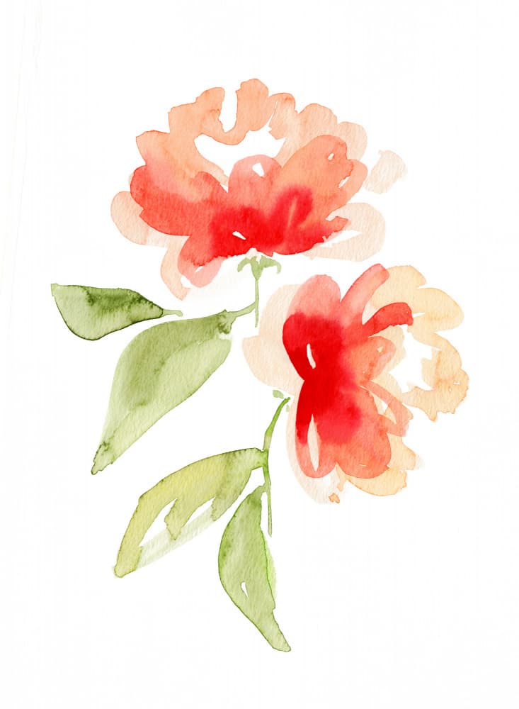 Soft Watercolor Flowers by Rosana Laiz Blursbyai — canvas wall art